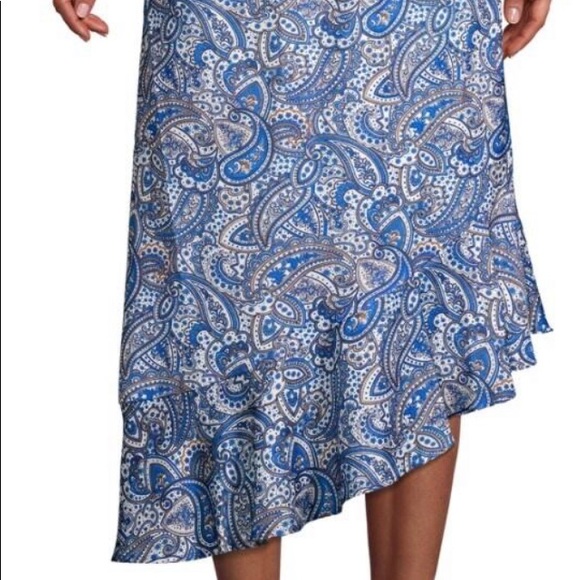 NWT Ava & Aiden blue paisley skirt, size large, new with tags - Picture 3 of 9